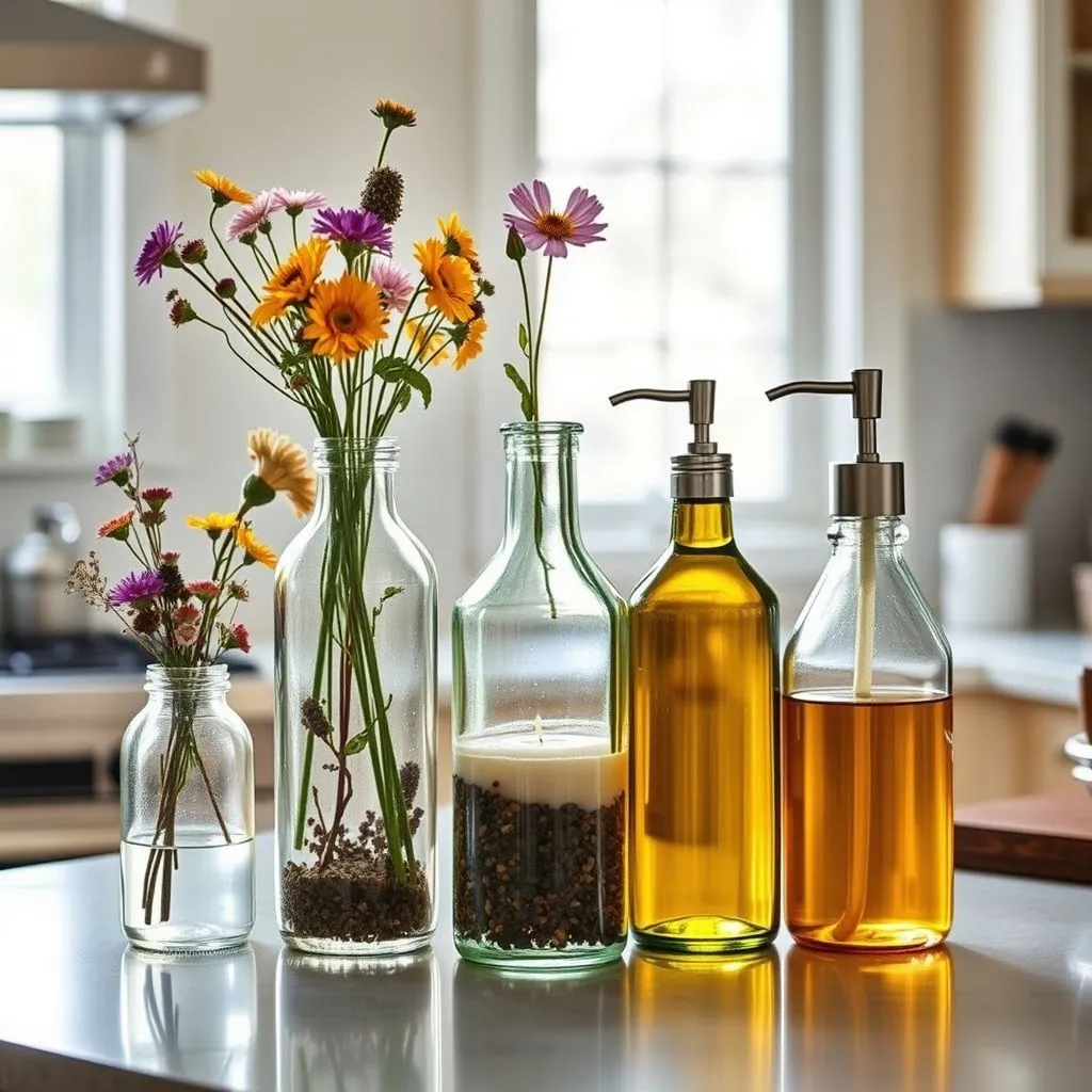 Evde Cam Şişeleri Değerlendirmenin 5 Yaratıcı Yolu