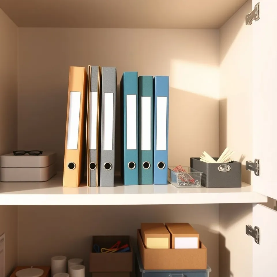 Dolaplarınızda Klasörleri ve Küçük Eşyaları Düzenlemenin Pratik Yolu